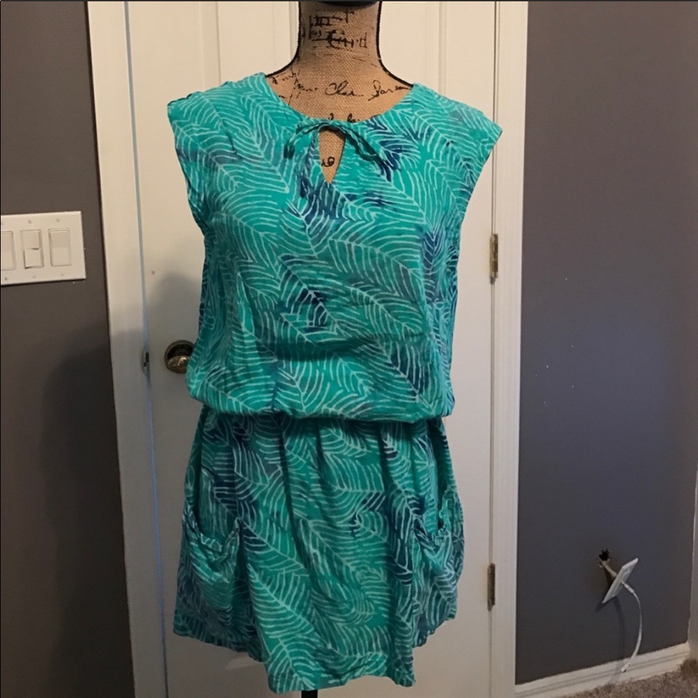 Go Fish leaf print dress